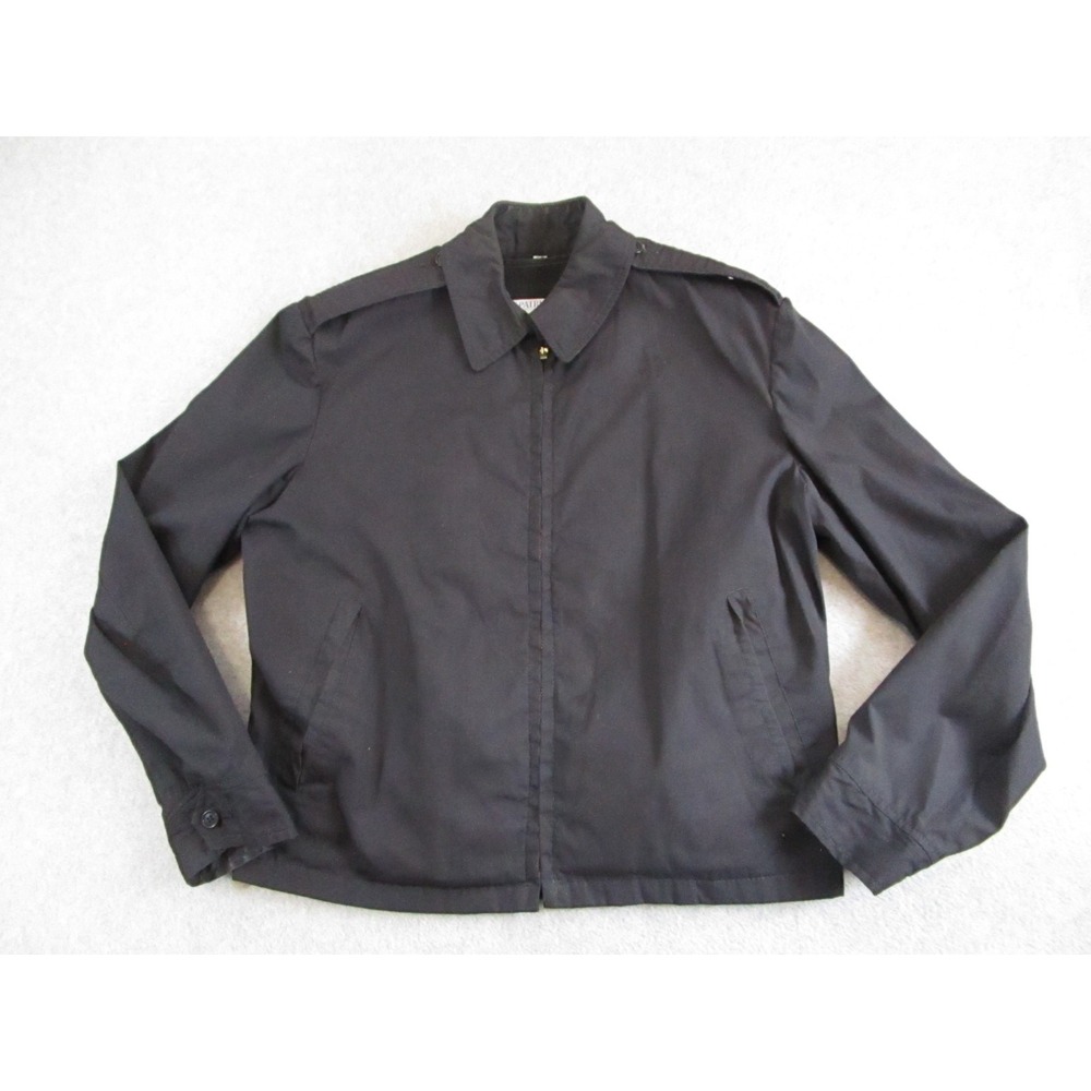 Patriot Navy Windbreaker Mens 38‎ Black U.S. Military Tanker Style Jacket